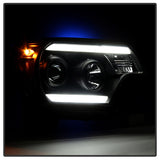 Spyder Toyota Tacoma 12-15 Projector Headlights Light Bar DRL Black PRO-YD-TT12-LBDRL-BK 5081711