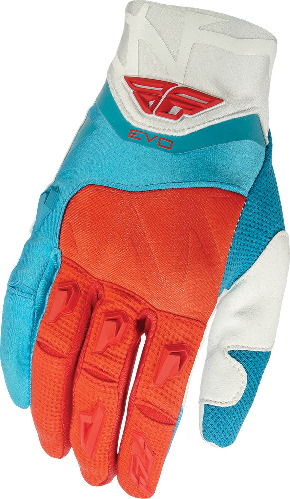 FLY RACING Evolution Gloves Red/White/Blue Sz 6 369-11206