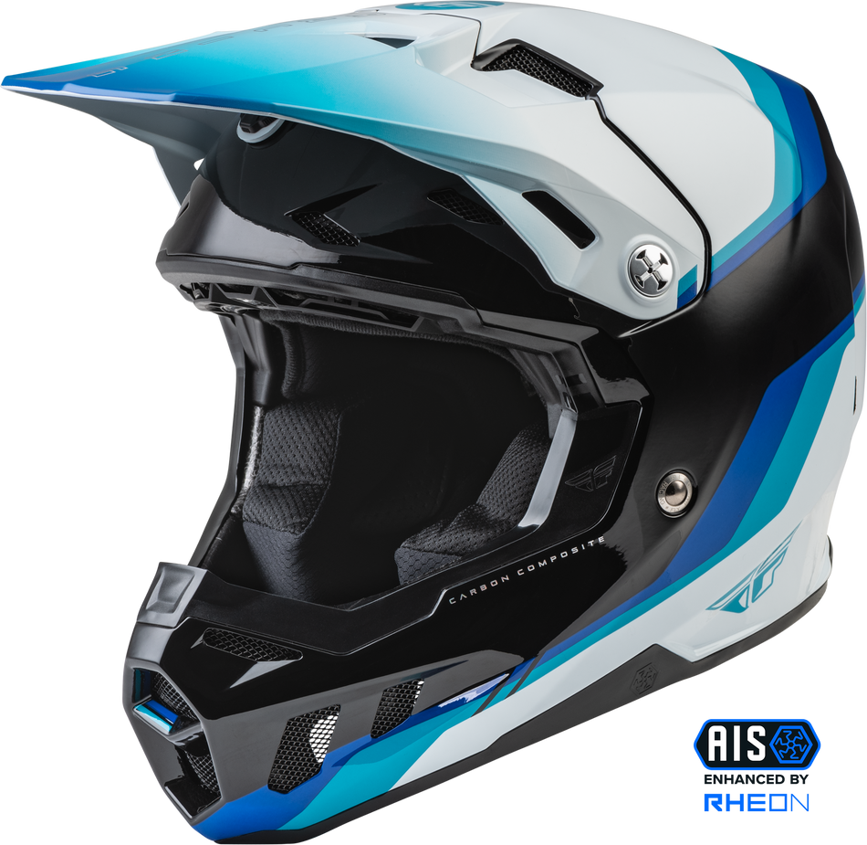 FLY RACING Formula Cc Driver Helmet Black/Blue/White 2x 73-43102X