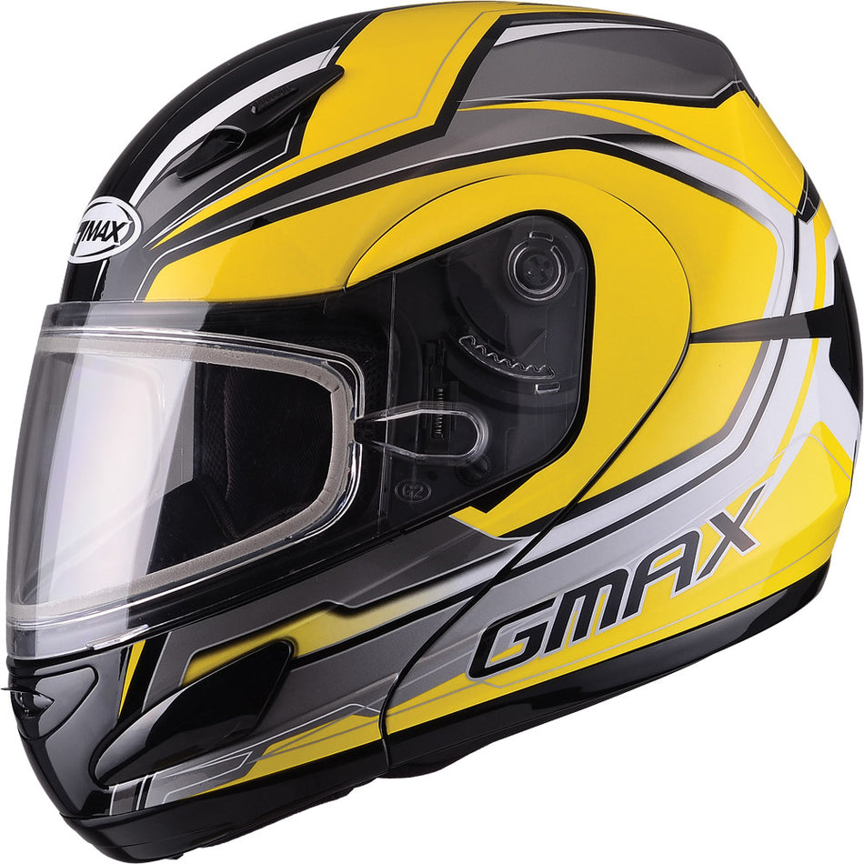 GMAX Gm-44s Modular Glacier Snow Helmet Yellow/Silver/Black Xs G6444233 TC-4