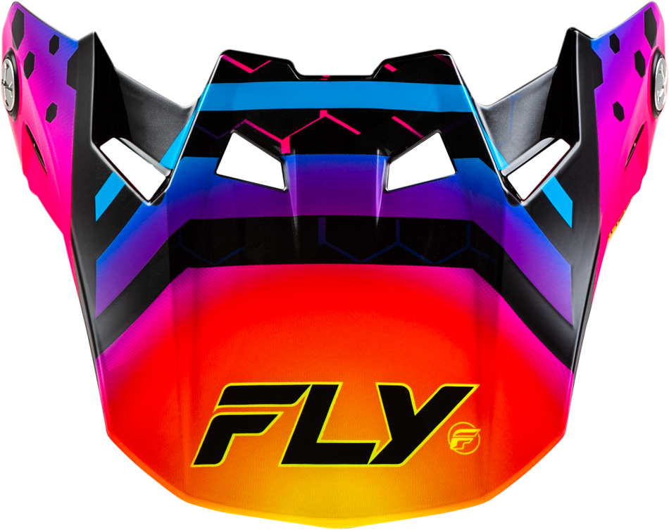 FLY RACING Formula Cc Tektonic Visor Black/Sunset Yl/Sm 73-4340
