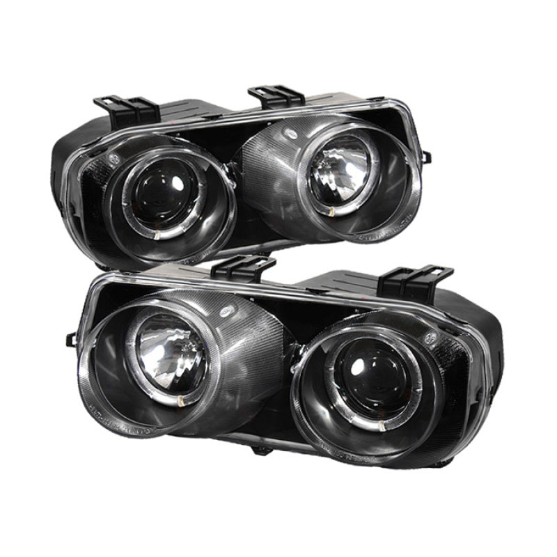 Spyder Acura Integra 94-97 Projector Headlights LED Halo -Black High H1 Low 9006 PRO-YD-AI94-HL-BK 5008671