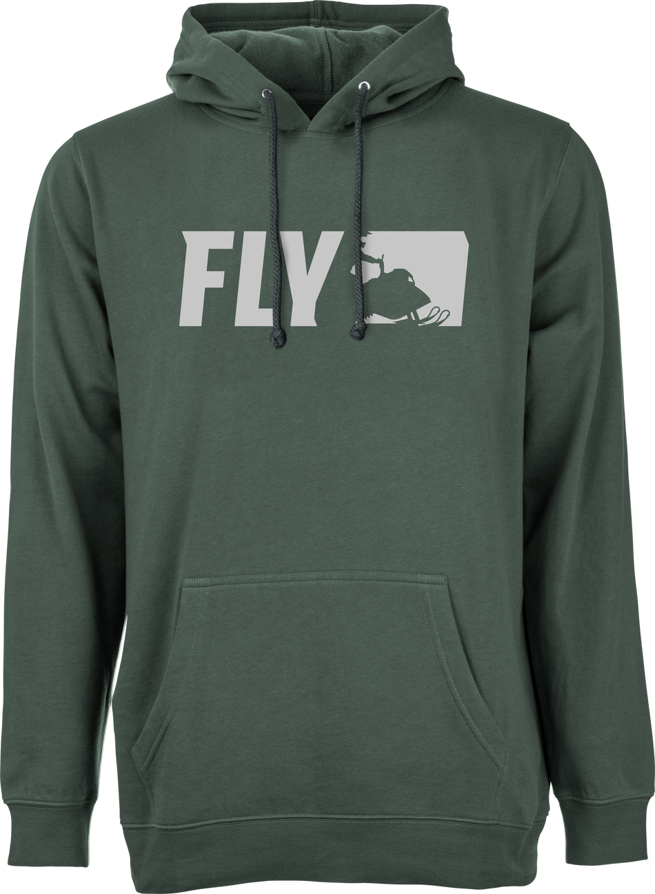 FLY RACING Fly Primary Hoodie Alpine Green Sm 354-0162S