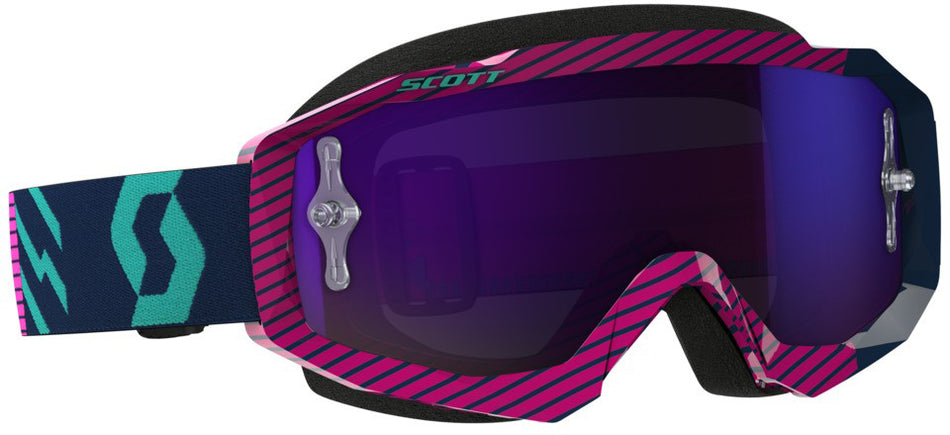 SCOTT Hustle Goggle Blue/Pink W/Purple Chrome Lens 262592-2839281
