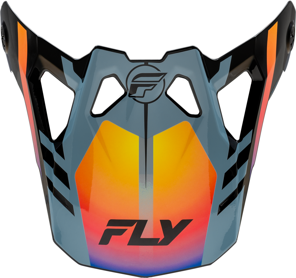 FLY RACING Formula Cp Krypton Visor Grey/Black/Electric Fade M-2x 73-0047