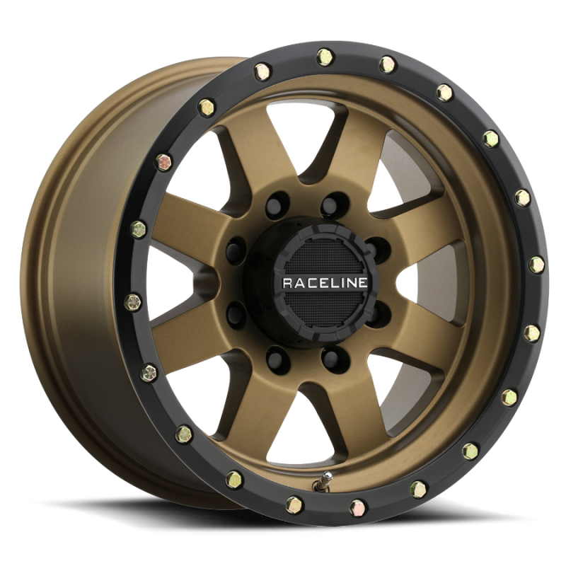 Raceline 935BZ Defender 16x8in / 6x139.7 BP / 0mm Offset / 107.95mm Bore - Bronze Wheel 935BZ-68060-00