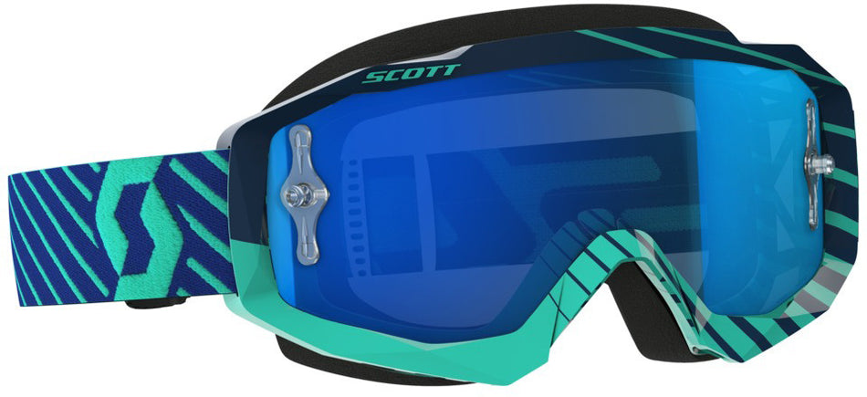 SCOTT Hustle Goggle Blue/Teal W/Electric Blue Chrome Lens 262592-5572278