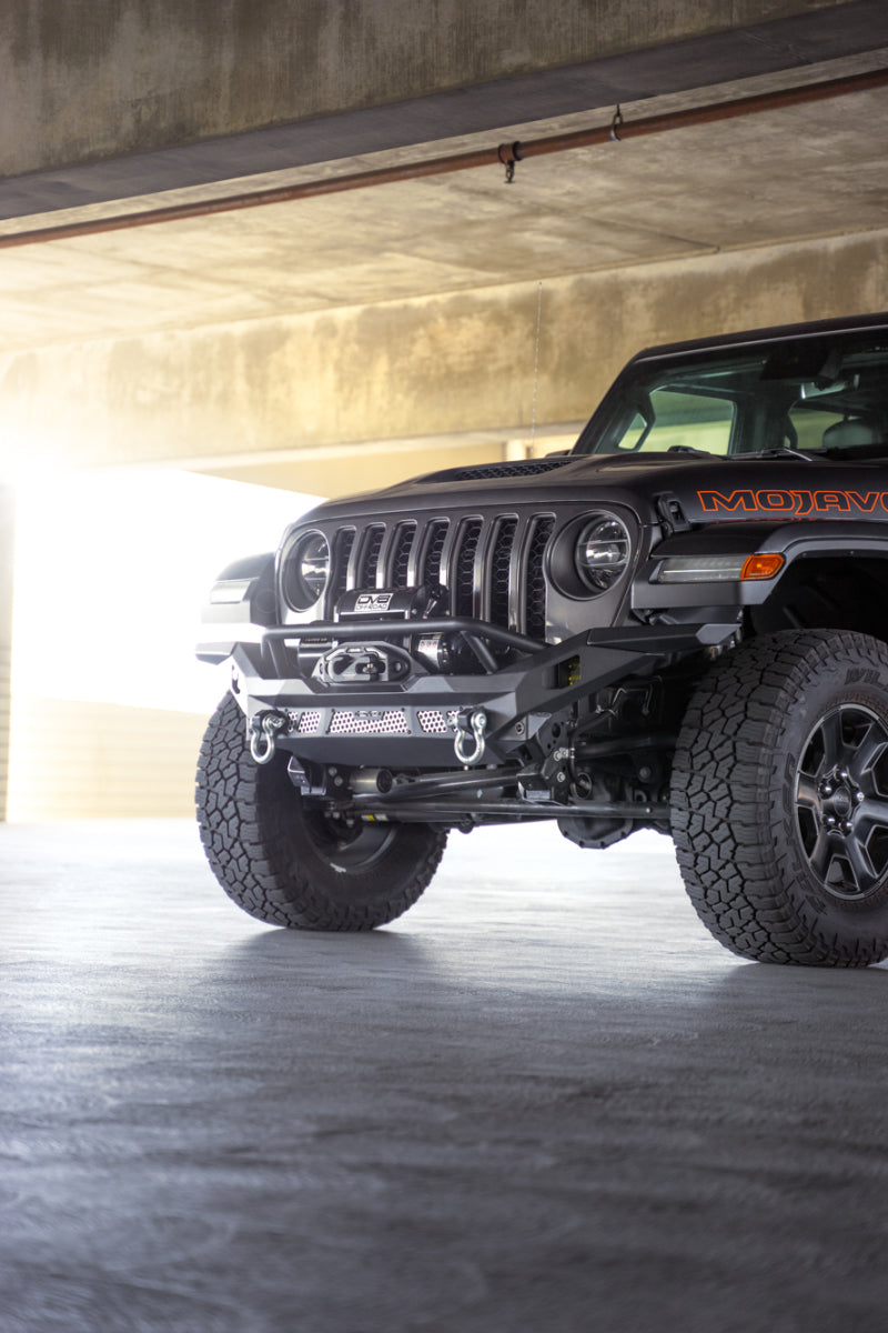 DV8 Offroad 07-18 Jeep Wrangler JK / 18-23 Wrangler JL / 20-23 Gladiator JT MTO Series Front Bumper FBJL-12