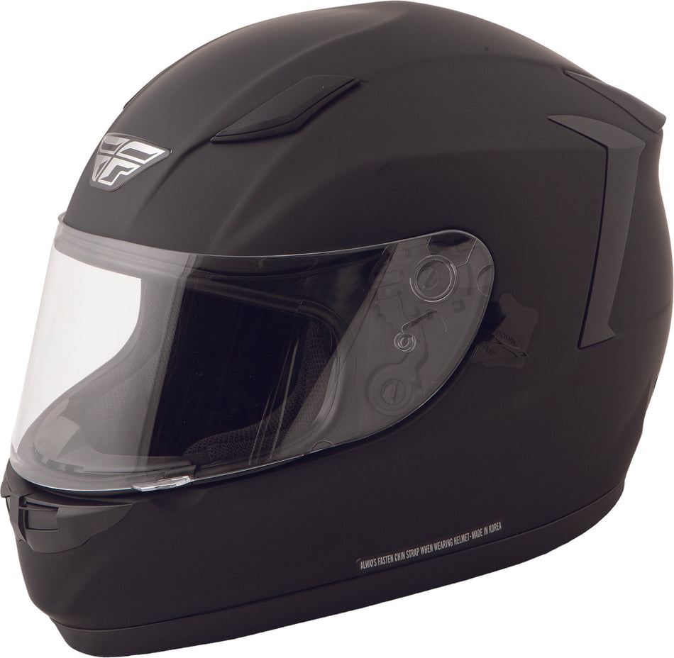 FLY RACING Conquest Solid Helmet Matte Black Sm 73-8400S