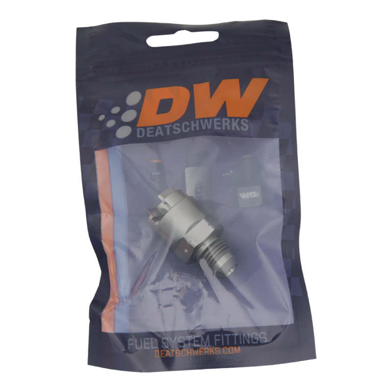 DeatschWerks 6AN Male Flare to 1/4in Female EFI Quick Connect Adapter 06-02-0120