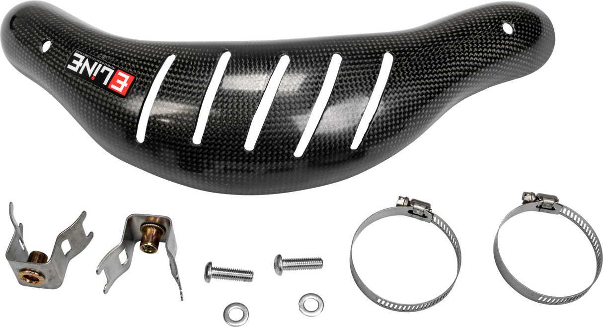 E-LINE ACCESSORIES Carbon Fiber Heat Shields Hus/Ktm MHS350SXF