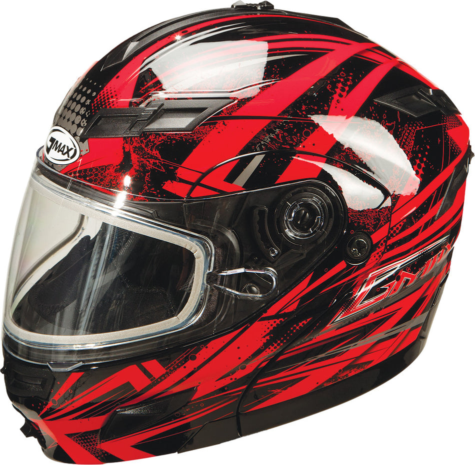 GMAX Gm-54s Modular Helmet Black/Red/Silver M G2544205 TC-1