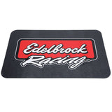 Edelbrock Racing Fender Cover - PVC Foam Mat - 2 Color Printed Edelbrock Racing Logo 2324