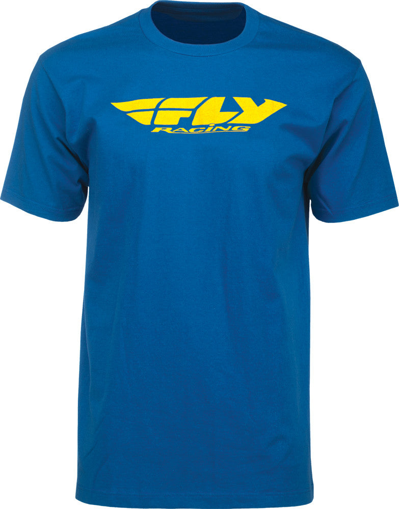 FLY RACING Corporate Tee Blue Ym 352-0241YM