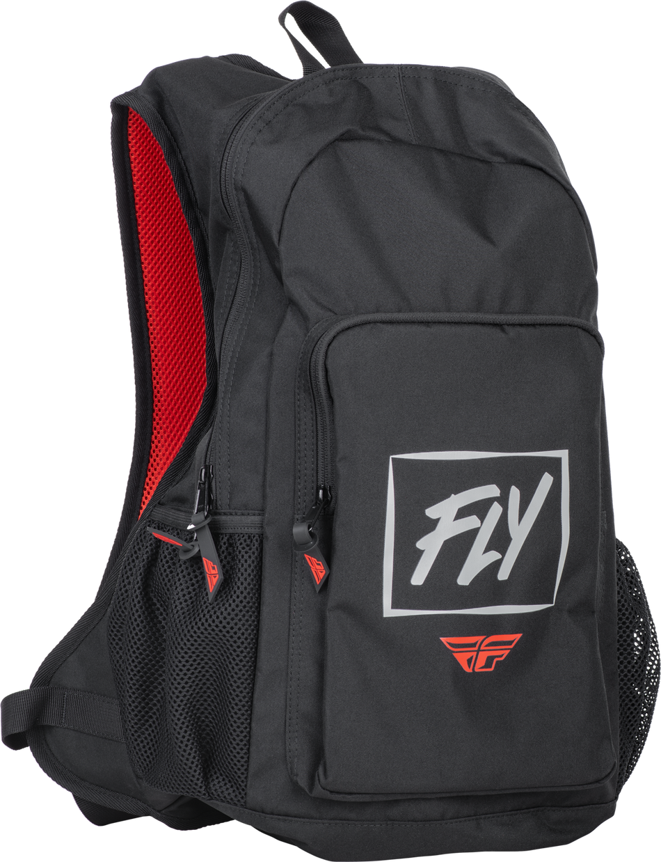 FLY RACING Jump Pack Backpack Black/Grey/Red 28-5071