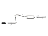 aFe MACHForce XP 2.5in 304-SS Exhaust Cat-Back w/ Black Tip 10-19 Toyota 4Runner V6-4.0L 49-36040-1B