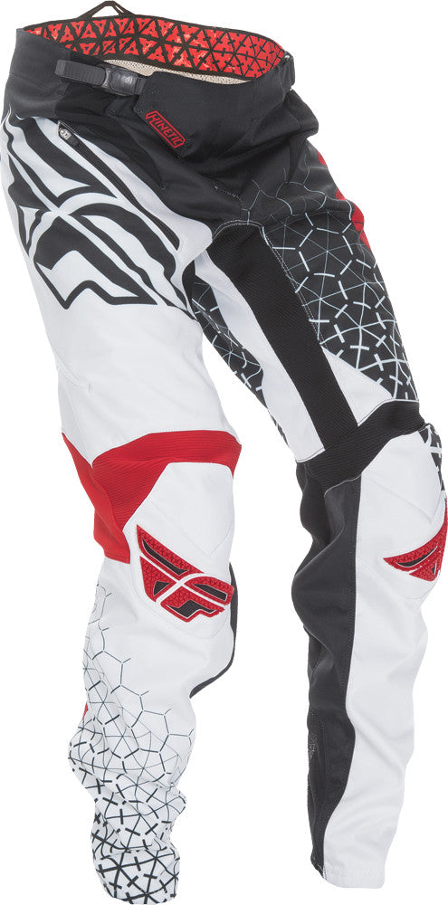 FLY RACING Kinetic Trifecta Bicycle Pant Black/Red/White Sz 18 369-02218