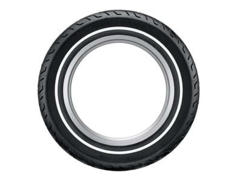 Dunlop D402 Rear Tire - MT90B16 M/C 74H TL - Narrow Whitewall