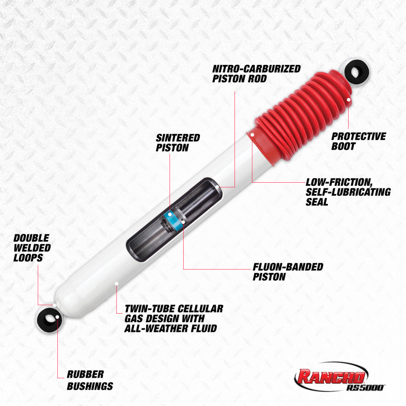 Rancho 08-10 Ford Pickup / F250 Series Super Duty Front RS5000 Steering Stabilizer RS5421