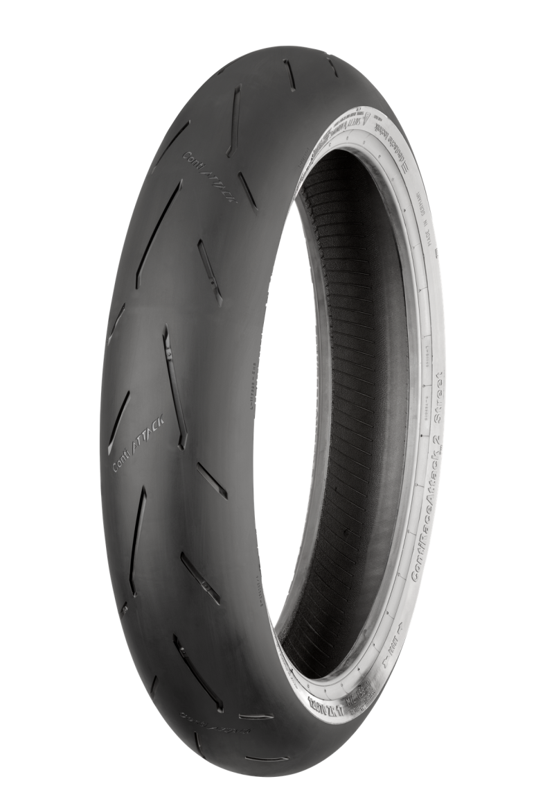 Continental ContiRaceAttack 2 Street Front Tire - 120/70 ZR17 M/C 58(W) TL