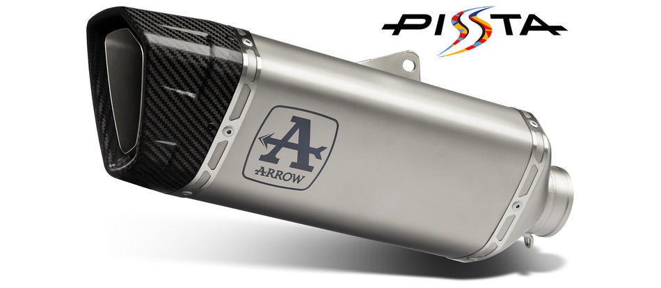 Arrow Honda Cbr 1000 Rr Titanium Link Pipe And Titanium Dark Pista Silencer With Carbon End Cap And Db Killer  71005ptn