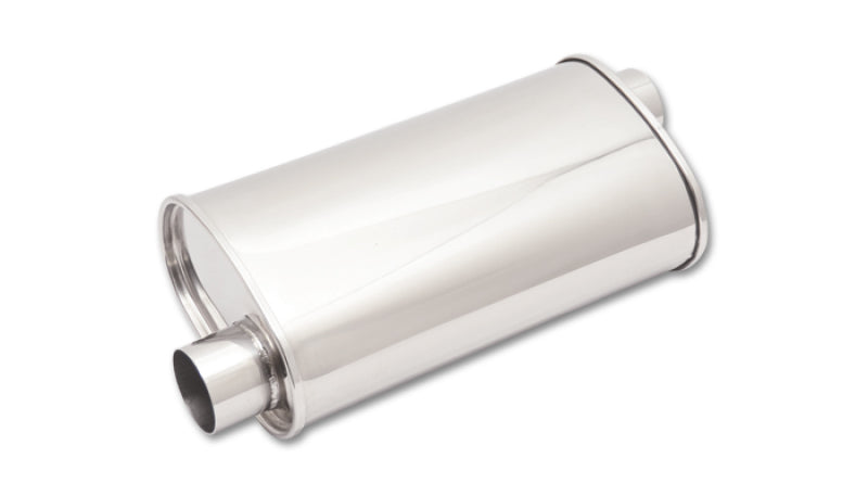 Vibrant StreetPower Oval Muffler 5in x 9in x 15in - 2.25in inlet/outlet (Offset-Offset Same Side) 1125