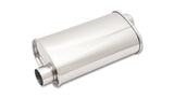 Vibrant StreetPower Oval Muffler 5in x 9in x 15in - 2.25in inlet/outlet (Offset-Offset Same Side) 1125