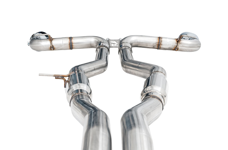 AWE Tuning 2020 Toyota Supra A90 Track Edition Exhaust - 5in Chrome Silver Tips 3015-32116