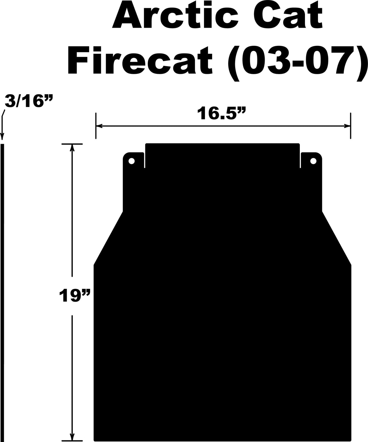 PDPSnowflap  Arctic Cat Firecat/Sabercat 03-07SF-FCAT037PB