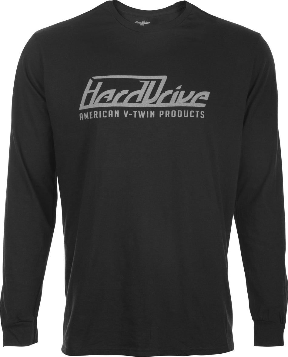HARDDRIVE Harddrive Long Sleeve Tee Black/Grey Lg 800-0206L