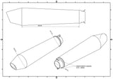 GPR Exhaust System Yamaha Xj 600 Diversion 1984-1991, Vintavoge Cafè Racer, Universal silencer, Including Removable DB Killer, without Link Pipe  CAFE.54.VV