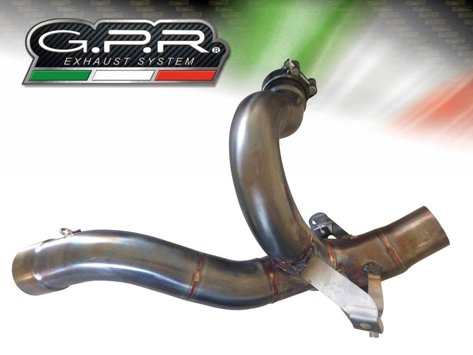 GPR Exhaust System Ducati Multistrada 1260 2018-2020, Decatalizzatore, Decat pipe  D.130.DEC