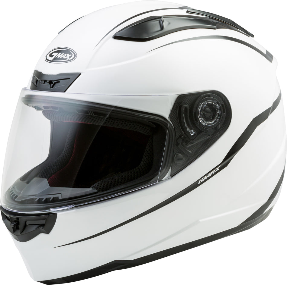 GMAX Ff-88 Full-Face Precept Helmet White/Black Lg G1884016