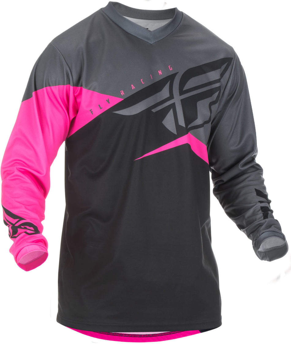 FLY RACING F-16 Jersey Neon Pink/Black/Grey Sm 372-928S