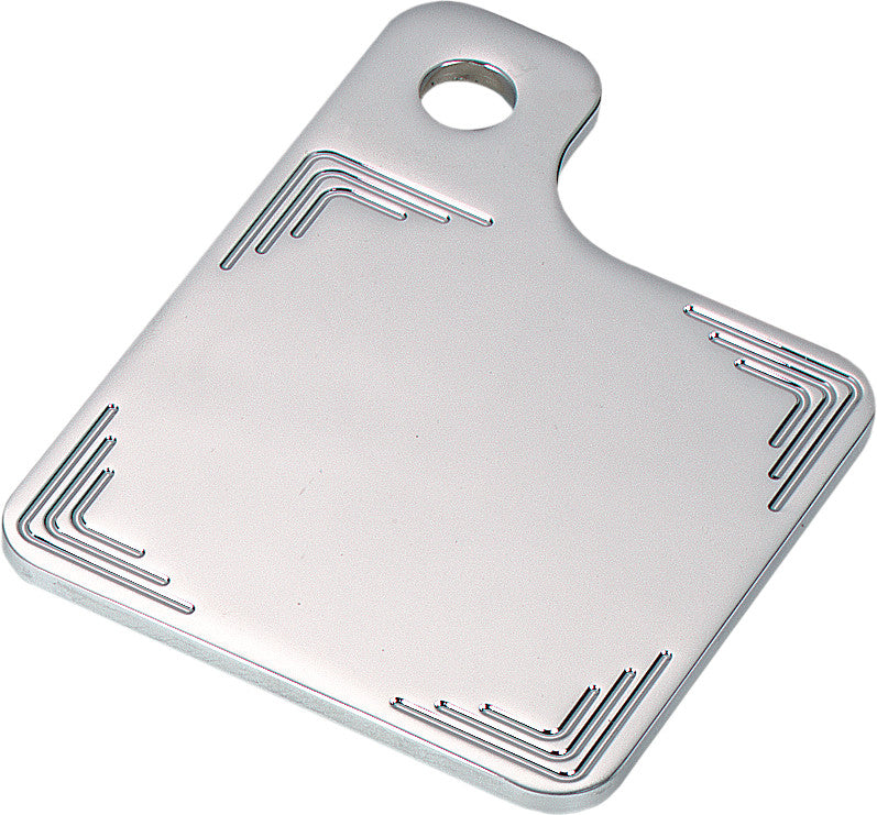 NOVELLOSide Mount Inspection Plate Triple Curve Milled ChromeNIL-INS3