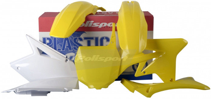 POLISPORT Plastic Body Kit Yellow/White 90208