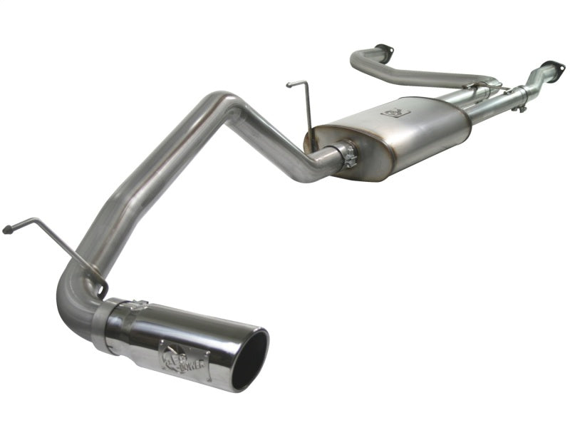 aFe MACHForce XP Exhaust Cat-Back 2.5/3in SS-409 w/ Polished Tip 04-12 Nissan Titan V8 5.6L 49-46102-P