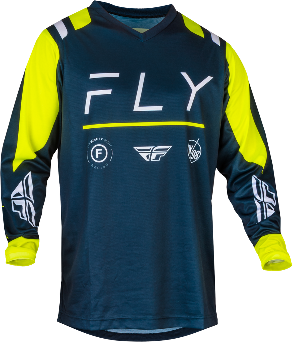 FLY RACING F-16 Jersey Navy/Hi-Vis/White Sm 377-922S