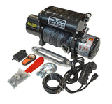 DV8 Offroad 12000 LB Winch w/ Synthetic Line & Wireless Remote - Black WB12SR