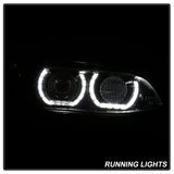 Spyder 08-10 BMW F92 3 Series Projector Headlights - LED DRL - Black (PRO-YD-BMWE9208-DRL-BK) 5085184