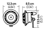 Hella Supertone Horn Set 24V 84w Black LA003399101