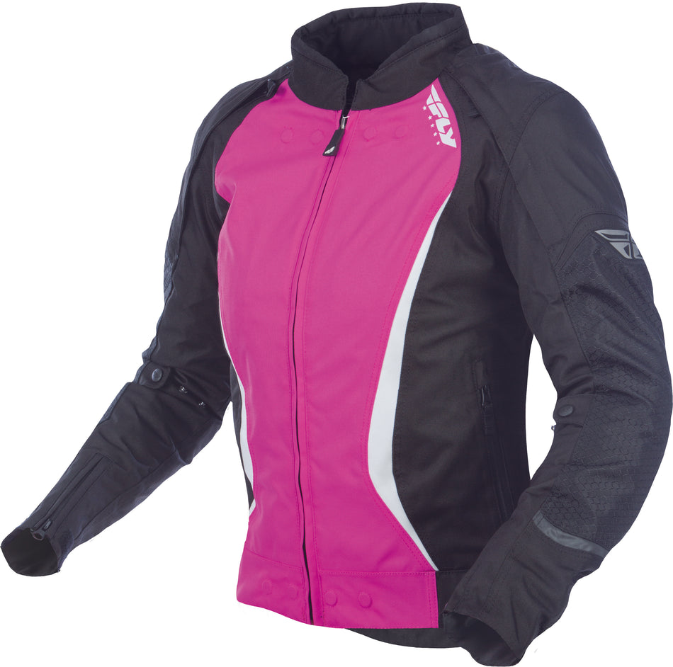 FLY RACING Women's Butane Jacket Black/Pink 2x #5958 477-7038~6