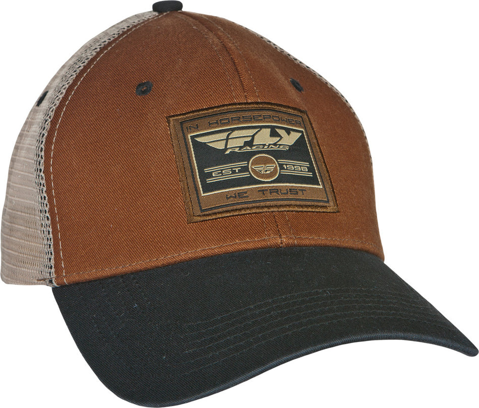 FLY RACING Classic Hat Khaki Adjustable 351-0297