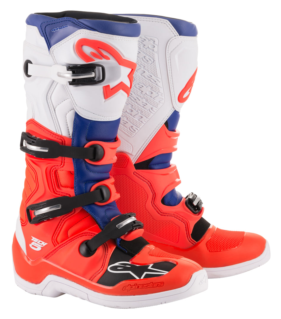 ALPINESTARS Tech 5 Boots Red/Blue/White Sz 05 2015015-3072-5
