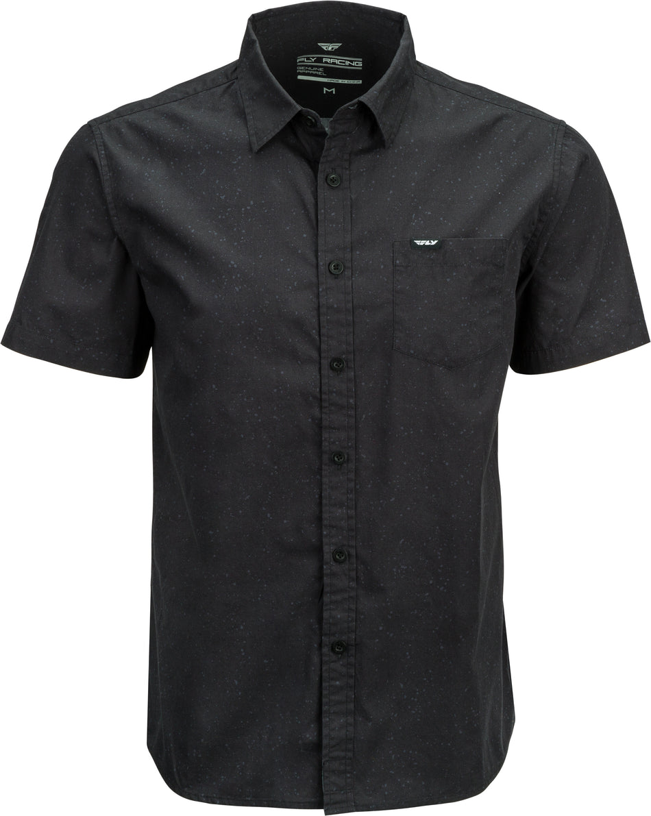 FLY RACING Fly Button Up Shirt Black Md 352-6203M