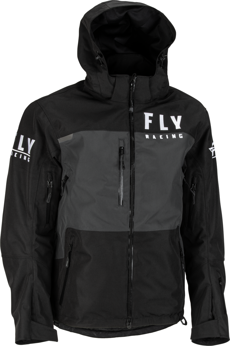 FLY RACING Carbon Jacket Black/Grey Lg 470-4133L