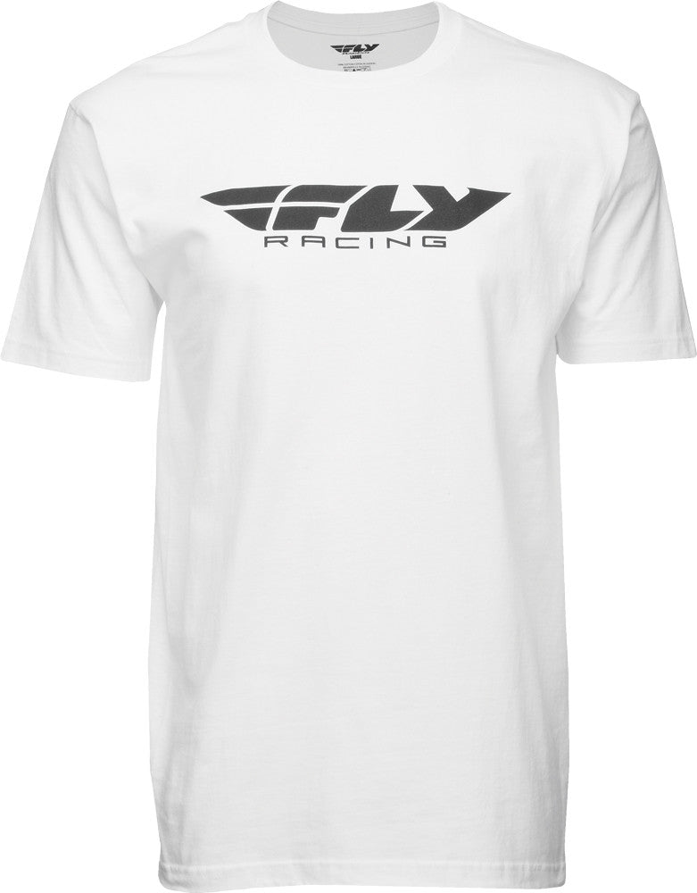 FLY RACING Corporate Tee White M 352-0244M
