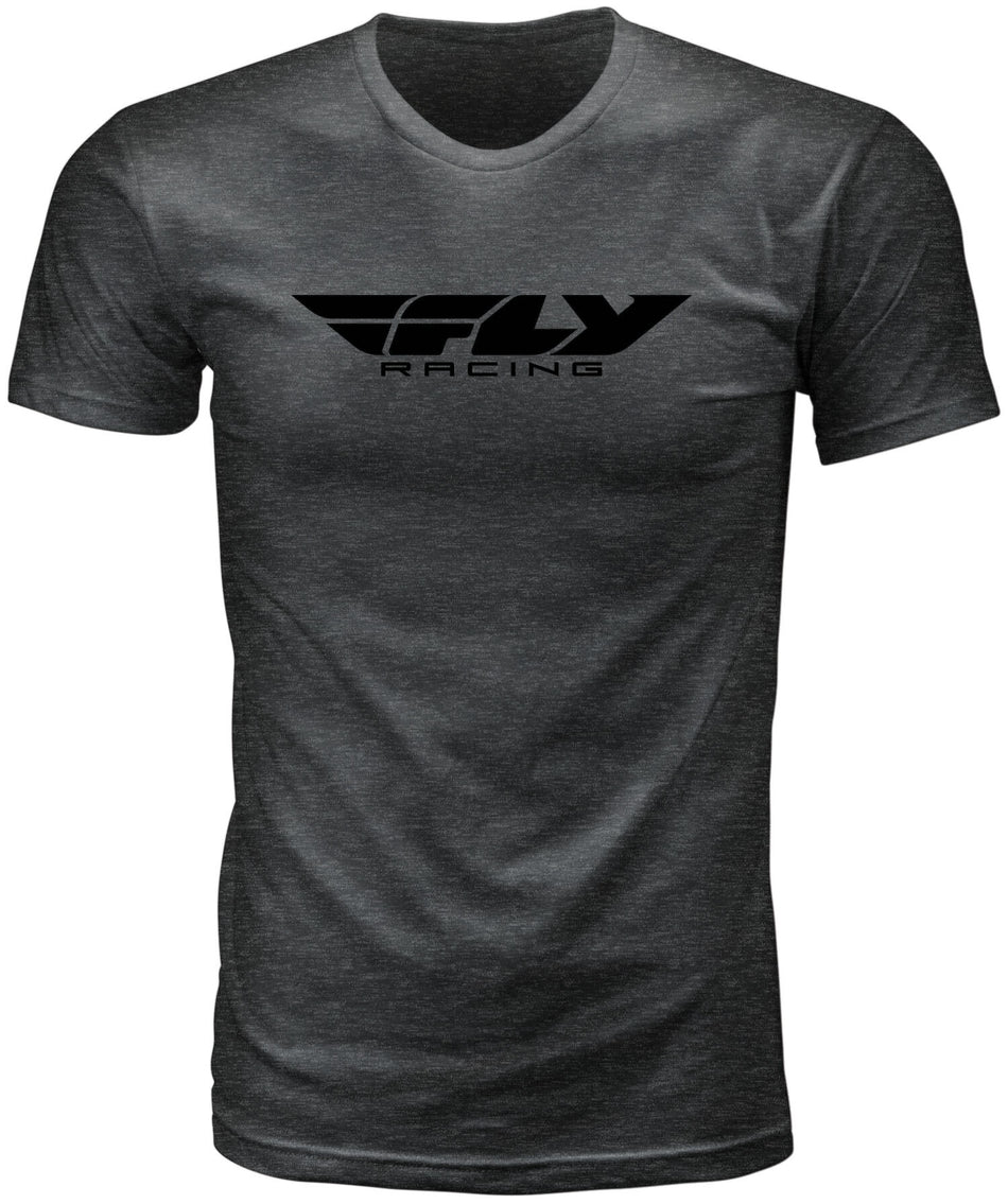FLY RACING Fly Corporate Tee Black Onyx Heather Sm 352-0937S