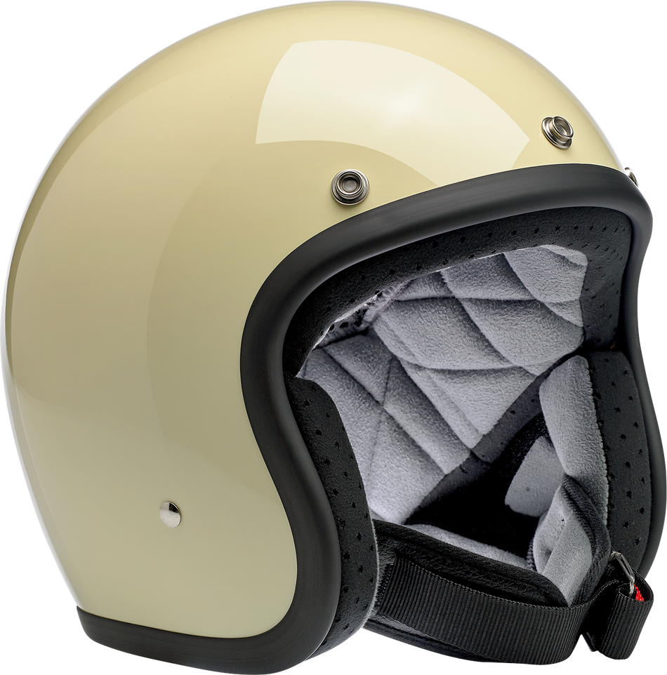 BILTWELL Bonanza Helmet - Gloss Vintage White - Small 1001-102-202