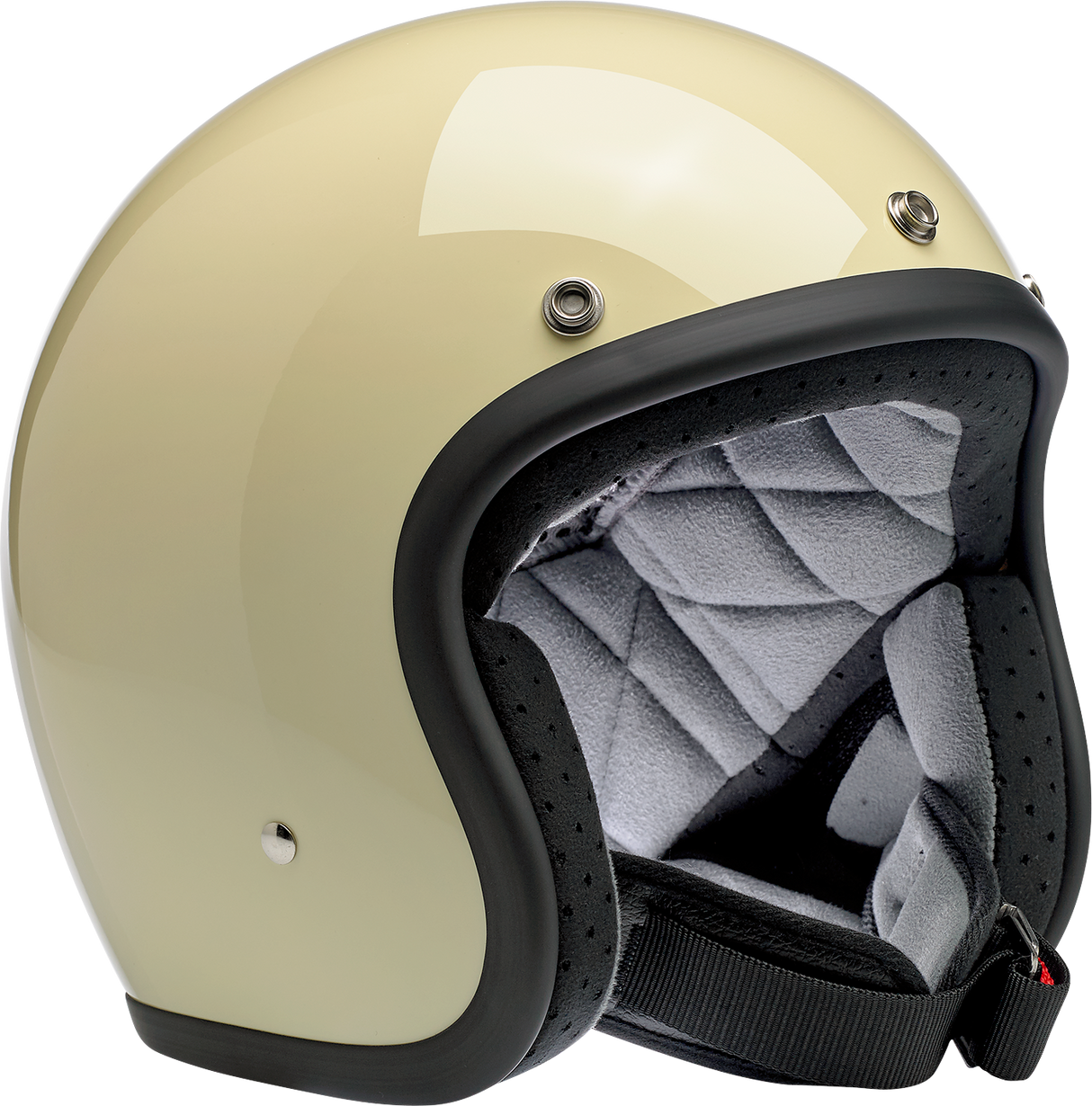 BILTWELL Bonanza Helmet - Gloss Vintage White - Small 1001-102-202